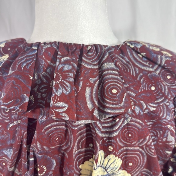 Ulla Johnson Lola Floral Tiered Minidress Heliotrope - Size 6 - Picture 8 of 11